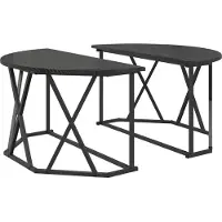 vidaXL Table basse en chêne noir 80X80X42 cm en aggloméré Lumarko