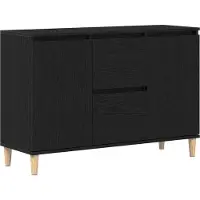 vidaXL , meuble de rangement, noir, 102 x 35 x 60 cm, panneaux de particules