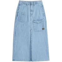 G-Star Jupe Belted Cargo Long - Bleu clair - Femmes