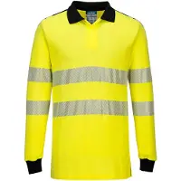 Portwest FR702 WX3 Polo ignifugé haute visibilité Yellow/Black Taille S