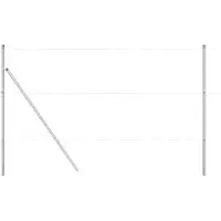 vidaXL Poteau de clôture. Autre 26 pcs Argent 3.2 x 3.2 x 150 cm Acier