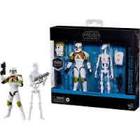 Hasbro Star Wars the Black Series Clone Commando (Urban Fighter) & B1 Battle Droid (Training) Battlefront II 6 pouces Figures (Amazon Exclusive)