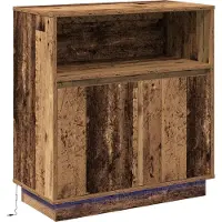 vidaXL Buffet LED en bois recyclé 71 x 34,5 x 75 cm, aggloméré