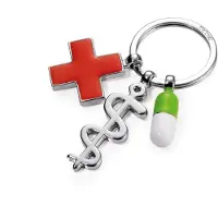 Troika Get Well Keychain Rouge Enfants