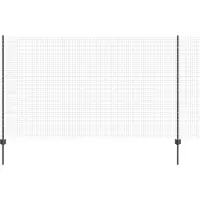 vidaXL Clôture en fil de fer soudé avec poteaux 10 x 1,4 m (L x H)