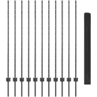 vidaXL Clôture en fil de fer soudé avec poteaux, 25 x 1,4 m (L x H)