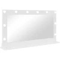 vidaXL Miroir de salle de bain , rectangulaire, blanc, 100 x 55 x 18 cm