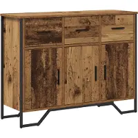 vidaXL Meuble de rangement , bois d'altholz, 97 x 32,5 x 74,5 cm
