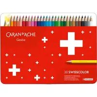 Caran d'Ache Swisscolor Crayons de couleur 30 pièces