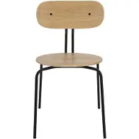 UMAGE Curious Chaise Salle à Manger Oak | Black | Without Seat Cushion