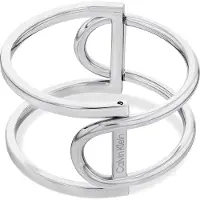 Calvin Klein Contoured Geometry Bracelet Argenté Femme