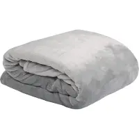 Stof - Plaid - Taille 240x220 cm - 100% Polyester - Couleur Perle - Modèle Doudou - pour Canapé ou Chambre - Idéal Toutes pièces