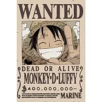 Teknofun Licence One Piece - Luffy Wanted LED murale néon 30 cm - lumière décorative - USB (câble fourni) - livré avec 2 supports - marron, beige, blanc - pour enfants - 811642, couleur noir (811642)