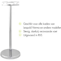 Leopold Vienna Stand For Champagne Cooler Bottle Cooler Argenté
