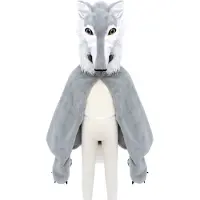 Great Pretenders Déguisement - Loup encapuchonné - Gris - - 4-6 ans (104-116) - Costumes