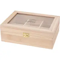 H&S Teekiste, Accessoires de thé, Marron