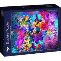 Bluebird Puzzle Puzzle Flowers and Butterflies - 1000 pièces