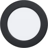 Eglo Lampe encastrée Fueva 6 rond - noir - Ø 11,9cm