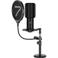 7Ryms Kit microphone USB pour l'enregistrement et le streaming PC/Phone