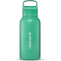LifeStraw bouteille filtre à eau Go 2.0 acier inoxydable Cactus Green isolée 1 litre - Vert