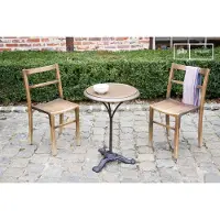 PIB Table bistrot industrielle en bois métal Vaiana