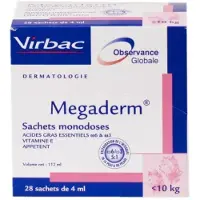 Virbac 2x28x4 mL Megaderm chien et chat