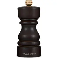 Cole & Mason London Moulin à sel en hêtre teinté foncé 13 cm