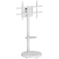 Ewent Support TV - - EW1550 - 2,18 m (86") - Inclinable - Sur roulettes - Blanc