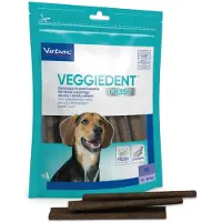 Virbac Veggiedent Fresh M (10-30 kg) Mâchouilles anti-tartre pour chiens 15 pièces