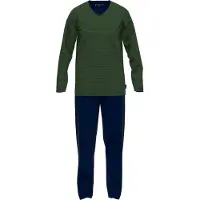 Tom Tailor Pyjama long bleu marine / vert