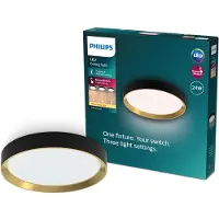 Philips Plafonnier, 24 W, LED, IP20, noir