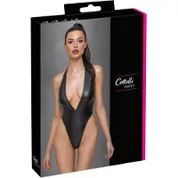 Cottelli Party - body brillant à tour de cou - noir - M