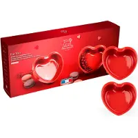 Peugeot Plat à Four Peugeot Heart-Shaped Appolia Red 13,5 cm (Ensemble de 2)