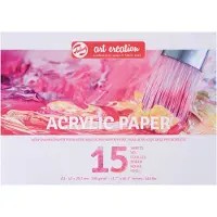 Talens Art Creation Papier pour peinture à l’acrylique - - Art Creation - 15 feuilles - 290 g/m² - A3
