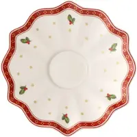 Villeroy & Boch Soucoupe à café/thé blanche Toy's Delight, Tasse, Rouge, Multicolore, Blanc
