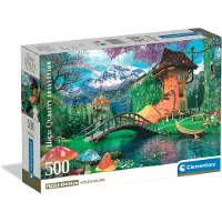 Clementoni Puzzle CLE 500 Compact La Vieille Maison de Chaussures 35596