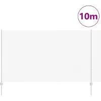 vidaXL : Clôture en fil barbelé soudé avec poteaux, 10 x 1,4 m, acier galvanisé