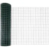 vidaXL Clôture européenne avec poteaux, 10 x 1 mètre, acier revêtu de PVC, couleur verte