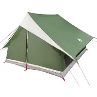 vidaXL Tente familiale avec toit vert et blanc, 315 x 286 x 200 cm