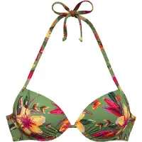 LASCANA Hauts de bikini 'Malia' jaune / vert / rose