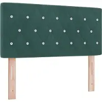 vidaXL Tête de lit vert foncé 90 cm velours