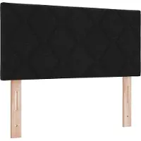 vidaXL , tête de lit, noir, tissu