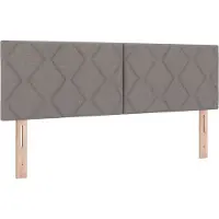 vidaXL Tête de lit taupe 160 cm en tissu