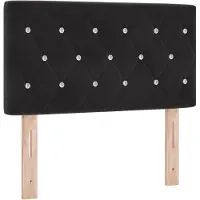 vidaXL Tête de lit Noir 80 cm Velours
