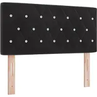 vidaXL Tête de lit Noir 90 cm Velours