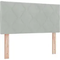 vidaXL Tête de lit gris clair 100 cm velours