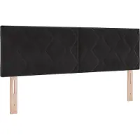 vidaXL Tête de lit Noir 144 cm Velours