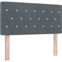 vidaXL Tête de lit gris foncé 90 cm velours