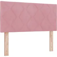 vidaXL Tête de lit rose 100 cm en velours