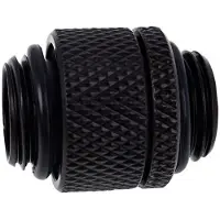 Alphacool Eiszapfen Connector Series Double-Threaded - Raccord pour système de refroidissement par liquide - noir profond